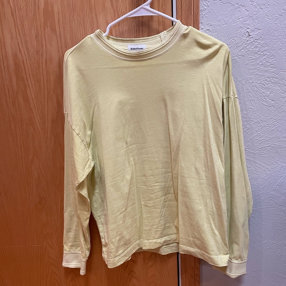 RicherPoorer Light Yellow Long Sleeve Shirt